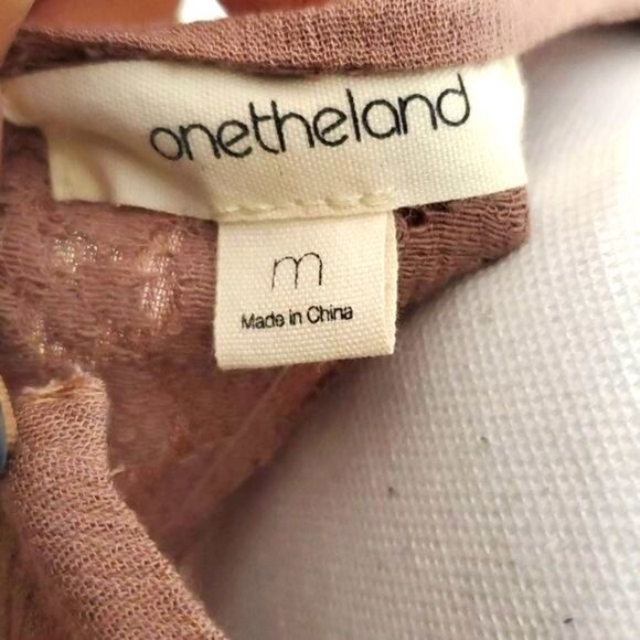 Onetheland, Mauve Peek a Boo Back Top, Medium - Picture 9 of 10